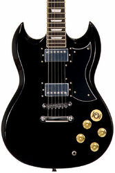 Guitare électrique rétro rock Eastone SDC70 - Black