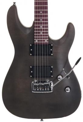 Guitare électrique solid body Eastone METDC - Black satin