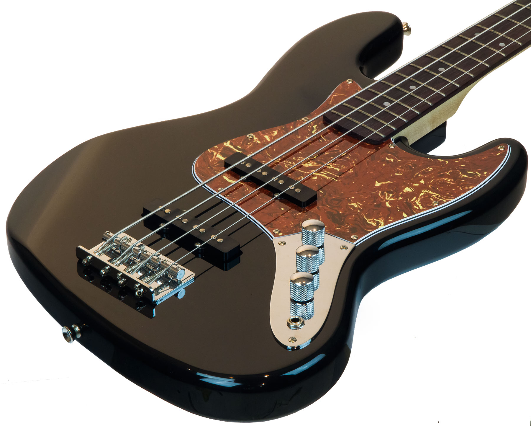 Eastone Jab Pur - Black - Basse Électrique Solid Body - Variation 1