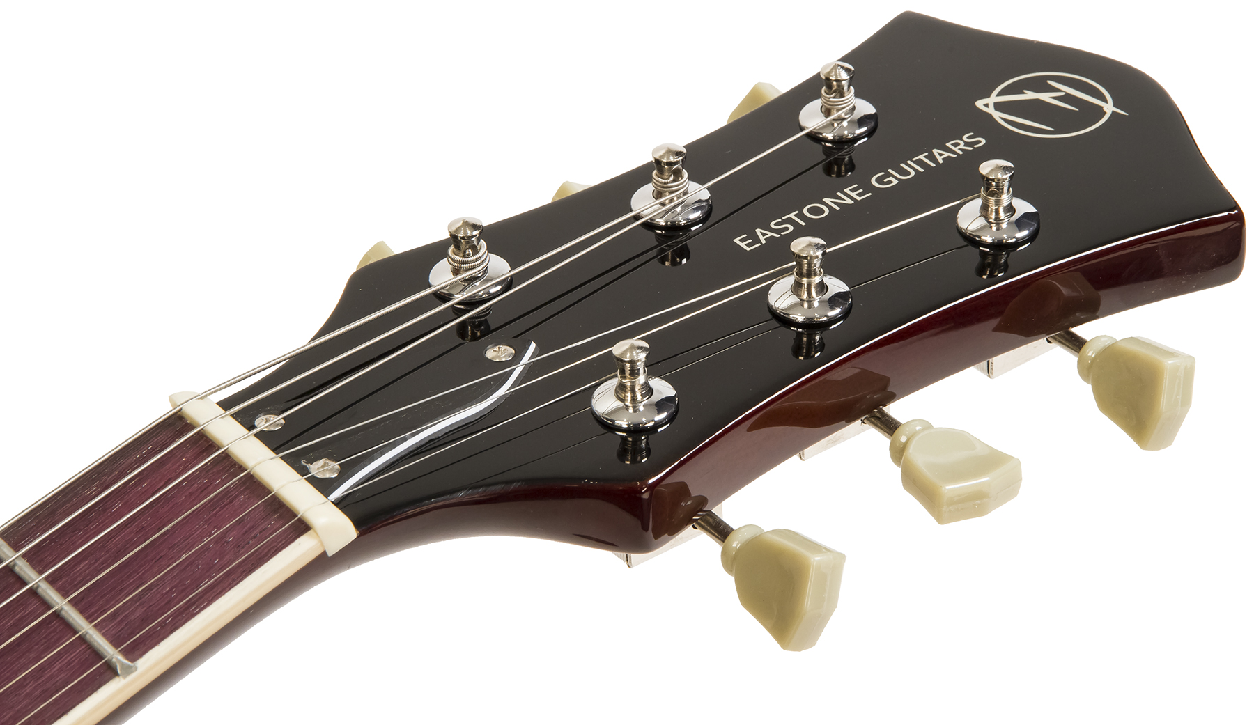 Eastone Lp100 Blk Hh Ht Pur - Black - Guitare Électrique Single Cut - Variation 3