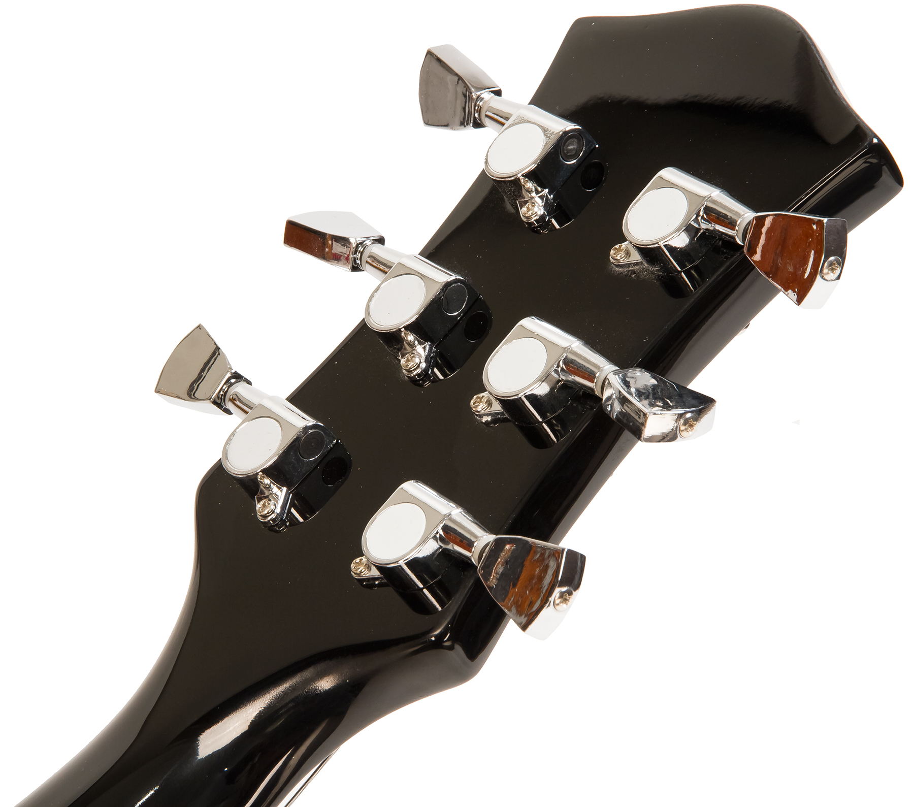 Eastone Lp100 Blk Hh Ht Pur - Black - Guitare Électrique Single Cut - Variation 4