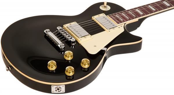 Pack guitare électrique Eastone LP100 BLK +MARSHALL MG10 10W +CABLE +MEDIATORS +HOUSSE - black