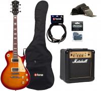 LP100 CS +Marshall MG10 10W  +CABLE +MEDIATORS +HOUSSE + MG10G GOLD Combo 10 W - cherry sunburst