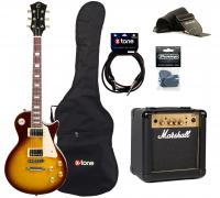 LP200 HB +MARSHALL MG10 10W +CABLE +MEDIATORS +HOUSSE - honey sunburst