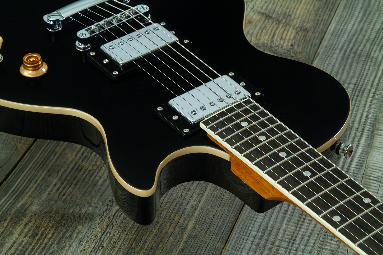 Eastone Lp70-blk 2h Ht Rw - Black - Guitare Électrique Single Cut - Variation 4