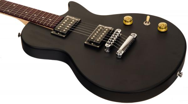 Pack guitare électrique Eastone LPL70 +Marshall MG10G +Accessories - black satin