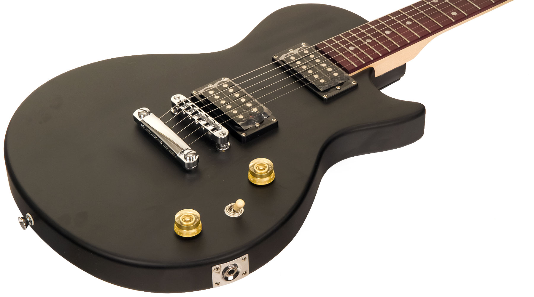 Eastone Lpl70 +marshall Mg10g +cable +housse +courroie +mediators - Black Satin - Pack Guitare Électrique - Variation 2