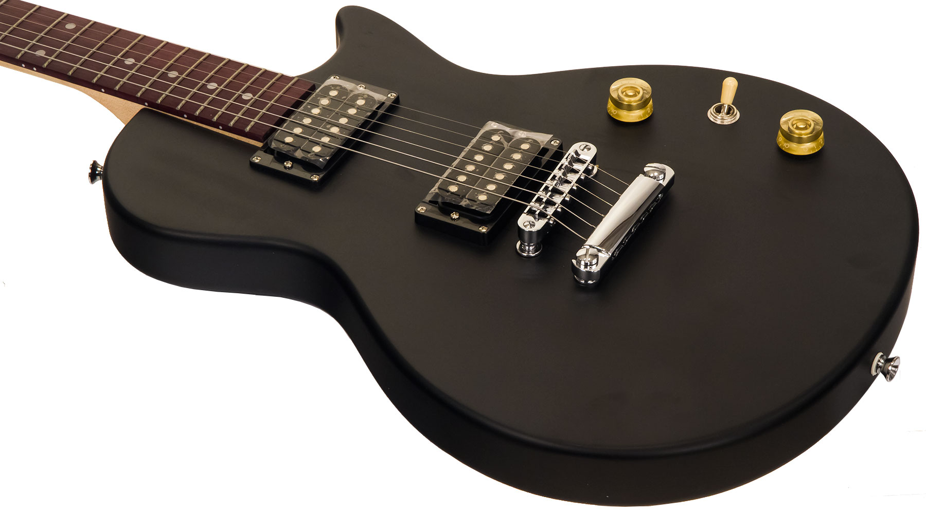 Eastone Lpl70 +marshall Mg10g +cable +housse +courroie +mediators - Black Satin - Pack Guitare Électrique - Variation 3