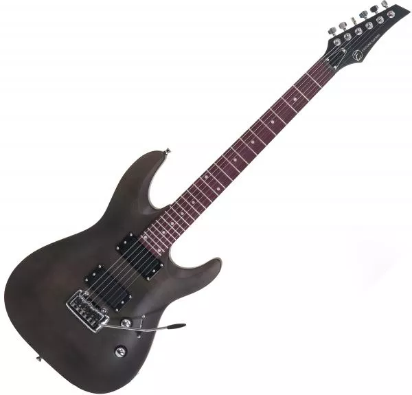 Guitare électrique solid body Eastone METDC - Black satin