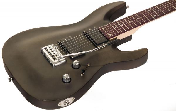 Guitare électrique solid body Eastone METDC - black satin