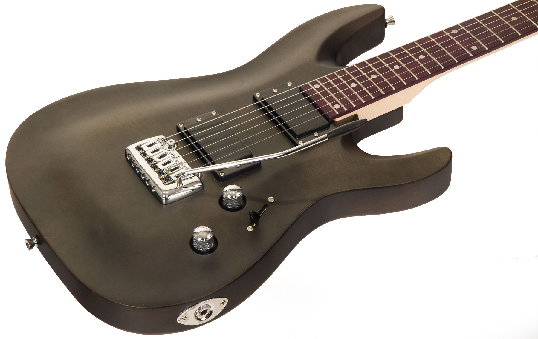 Eastone Metdc +marshall Mg10 +courroie +housse +cable +mediators - Black Satin - Pack Guitare Électrique - Variation 1