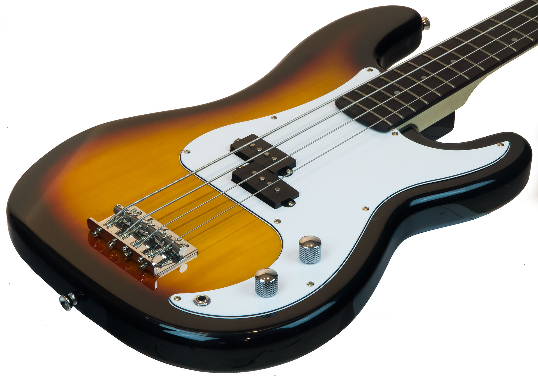 Eastone Prb Pur - 3 Tone Sunburst - Basse Électrique Solid Body - Variation 1