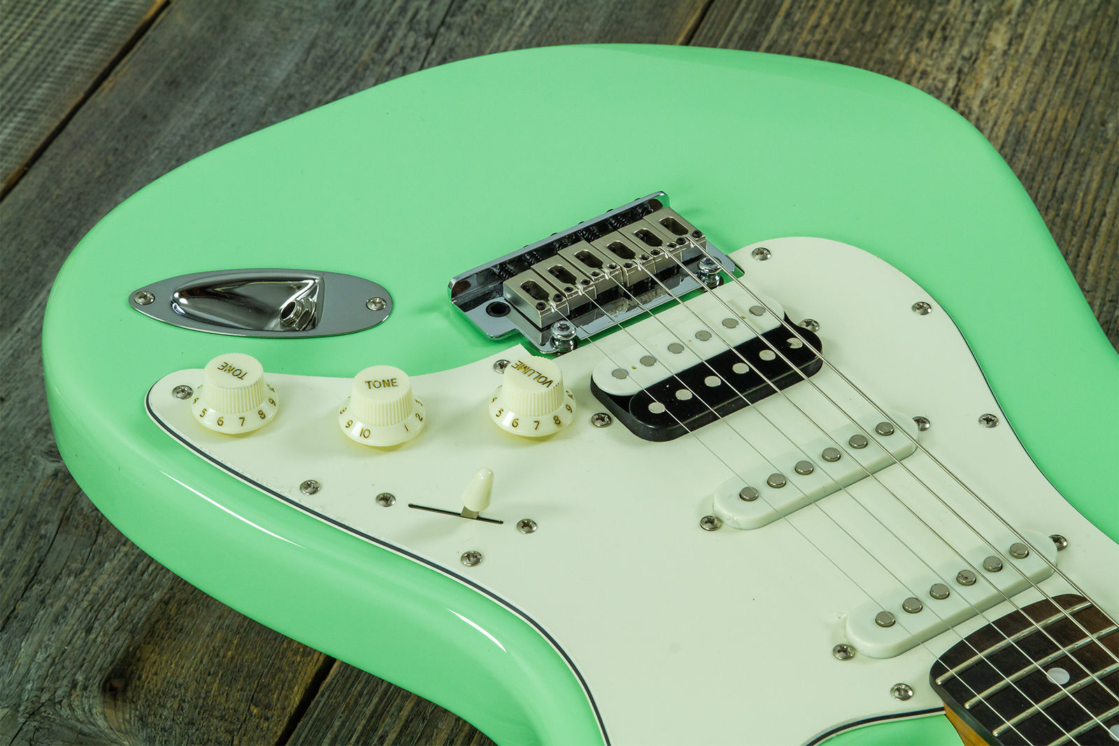 Eastone St150r-lg-rw Hss Trem Rw - Light Green - Guitare Électrique Forme Str - Variation 4