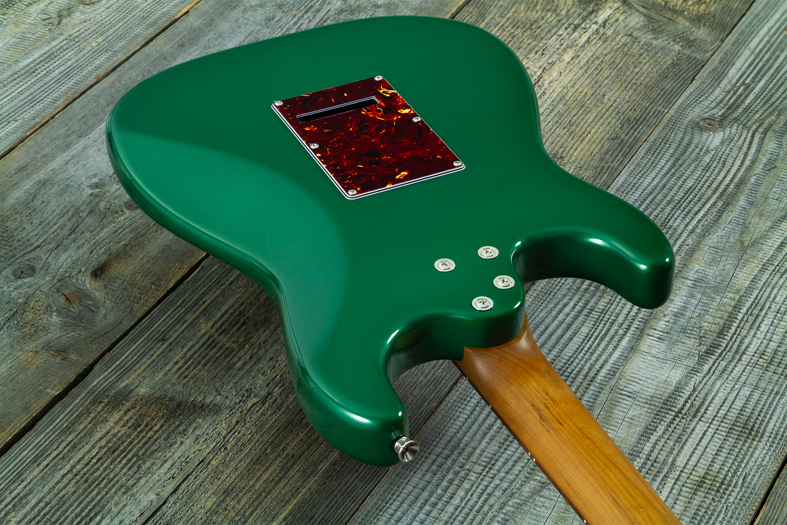 Eastone St550r-dmg Hss Trem Rw - Dark Metal Green - Guitare Électrique Forme Str - Variation 9