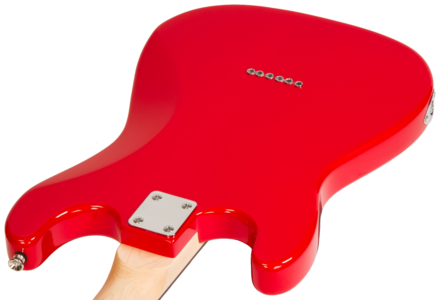 Sans Marque Mini guitare pour Enfant - Rouge - Bordure noire à