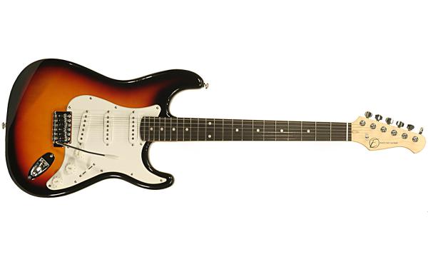 Guitare électrique solid body Eastone STR70 (PUR) - 3-tone sunburst