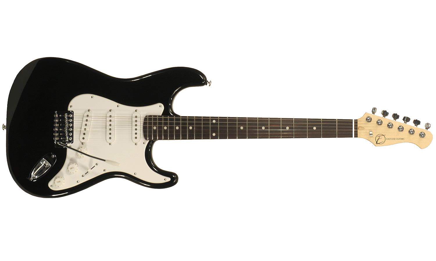 Eastone Str70-blk 3s Pur - Black - Guitare Électrique Forme Str - Variation 1