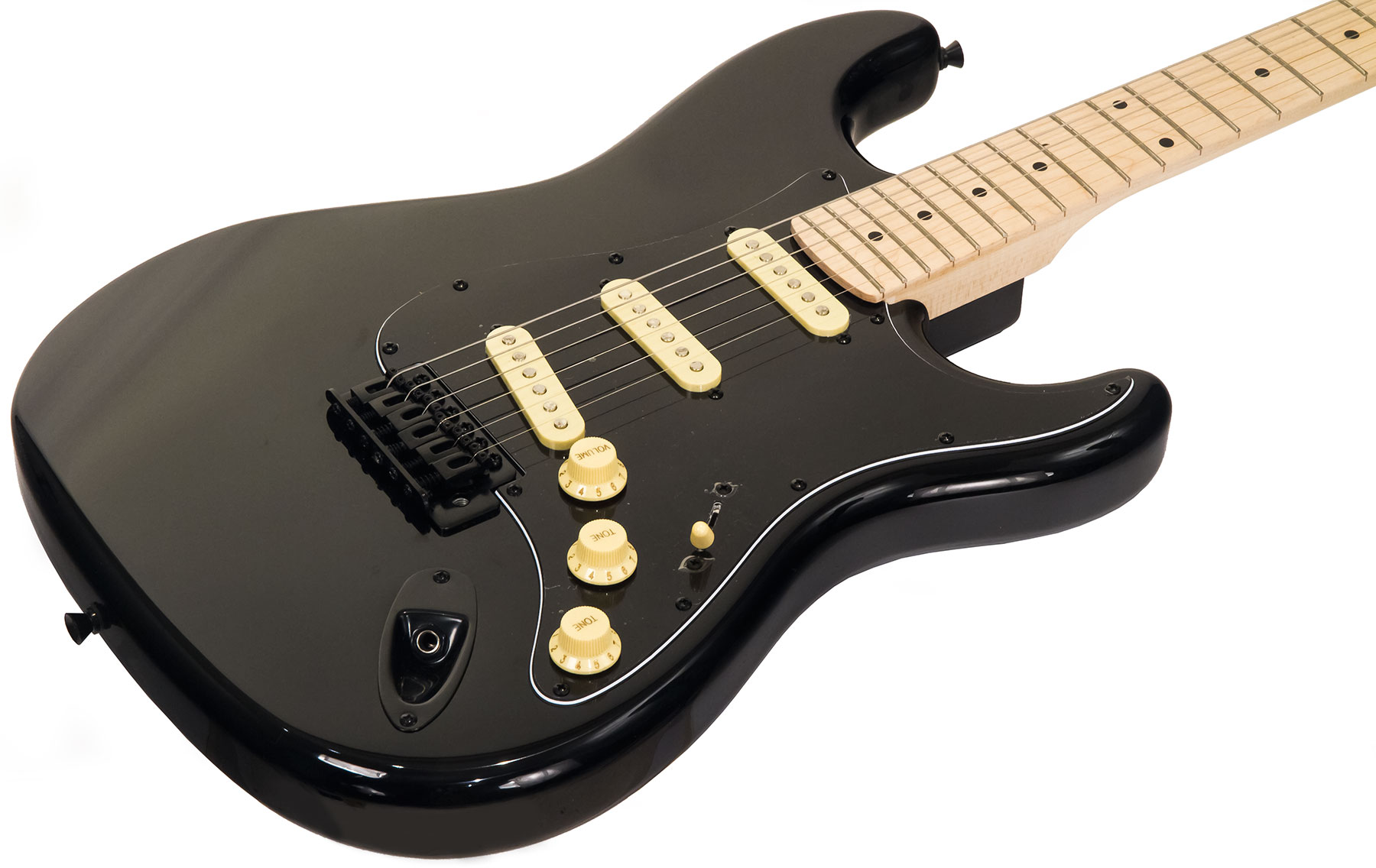 Eastone Str70 Gil Sss Trem Mn - Black - Guitare Électrique Forme Str - Variation 1