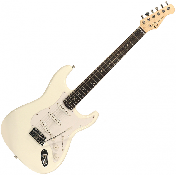 Guitare électrique solid body Eastone STR70 (PUR) - ivory
