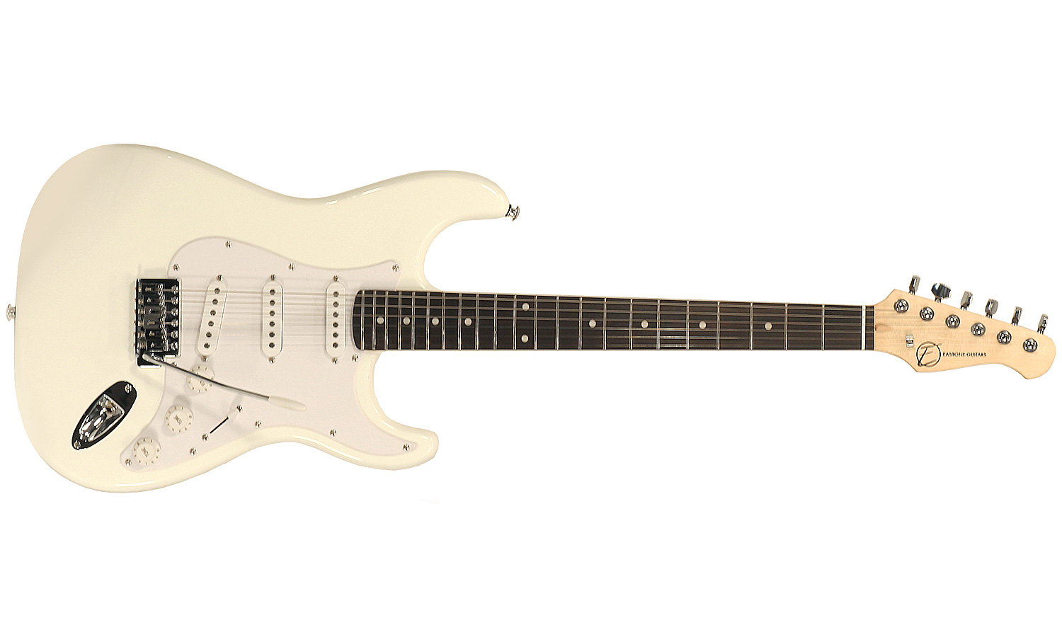 Eastone Str70-wht 3s Pur - Ivory - Guitare Électrique Forme Str - Variation 1