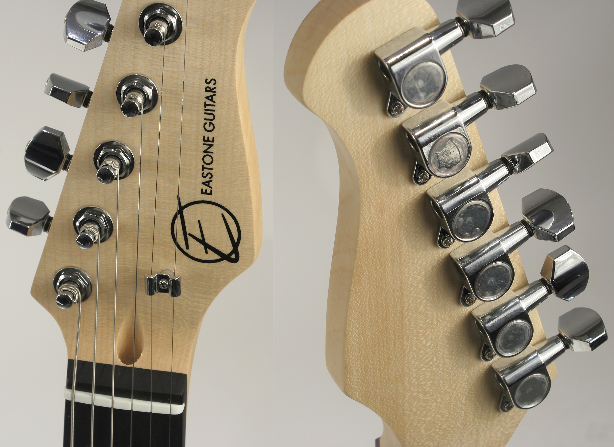 Eastone Str70-wht 3s Pur - Ivory - Guitare Électrique Forme Str - Variation 5