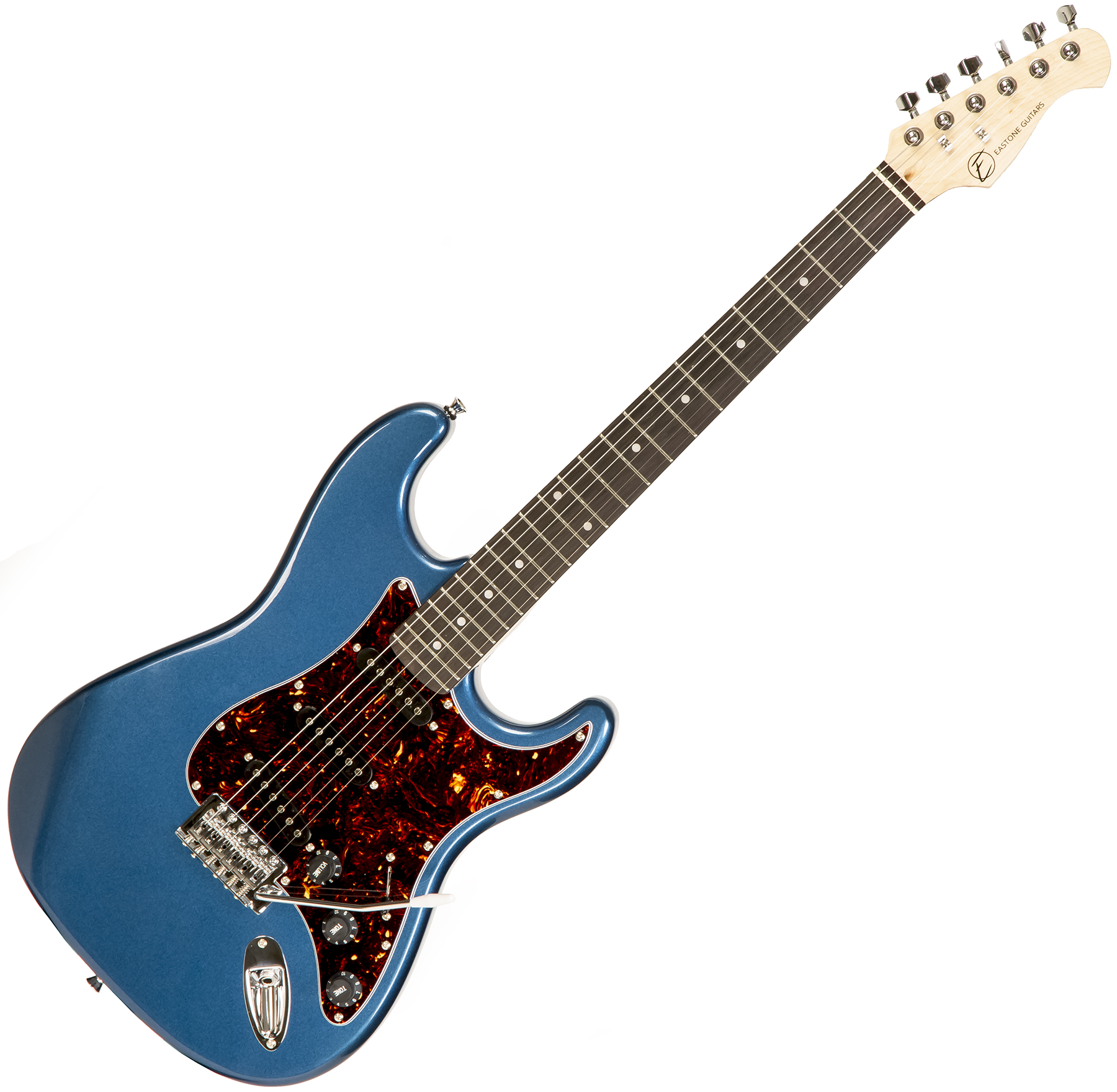 Guitare électrique solid body Eastone STR70T - lake placid blue bleu
