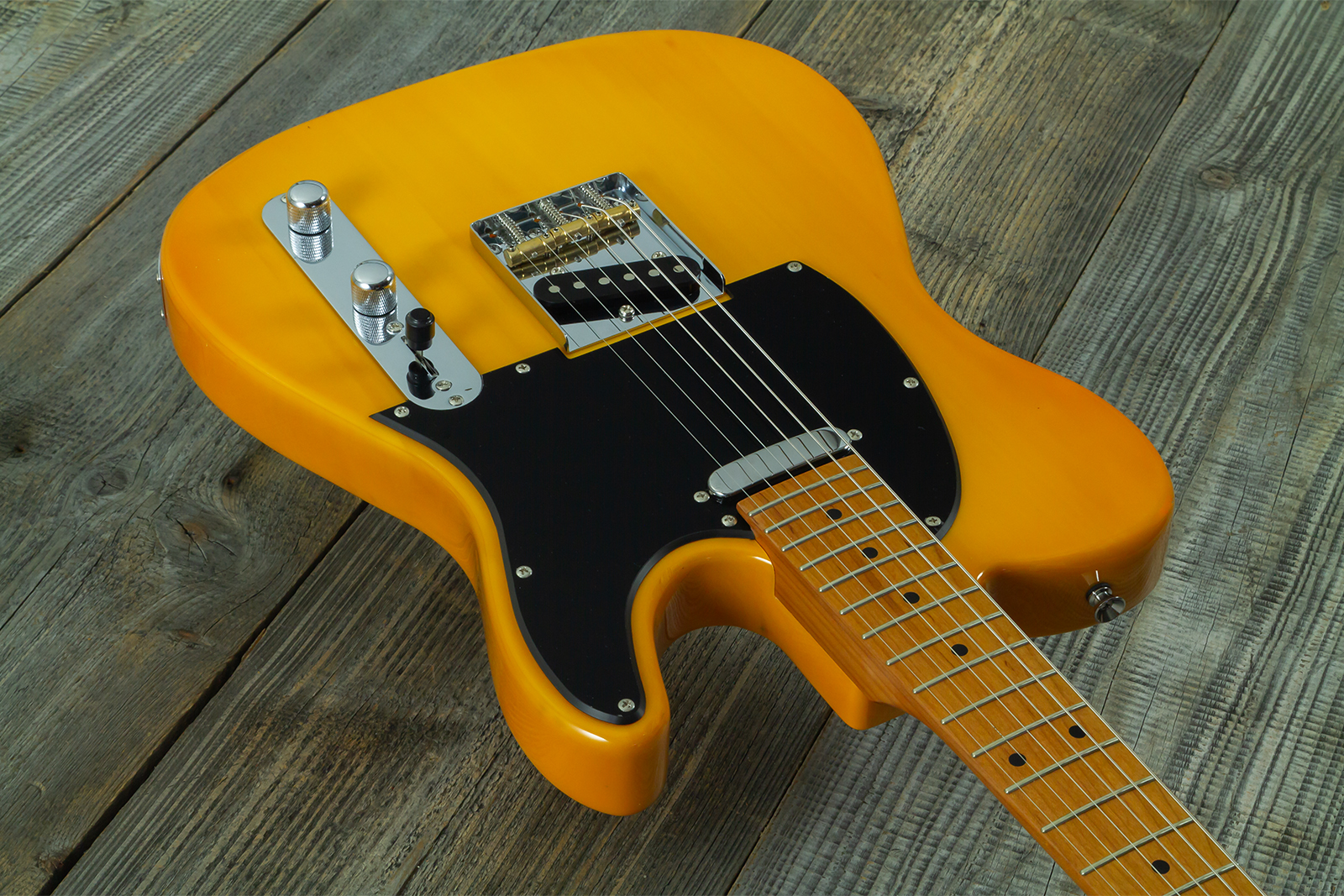 Eastone Tl100r-bts-mn 2s Ht Mn - Butterscotch - Guitare Électrique Forme Tel - Variation 2
