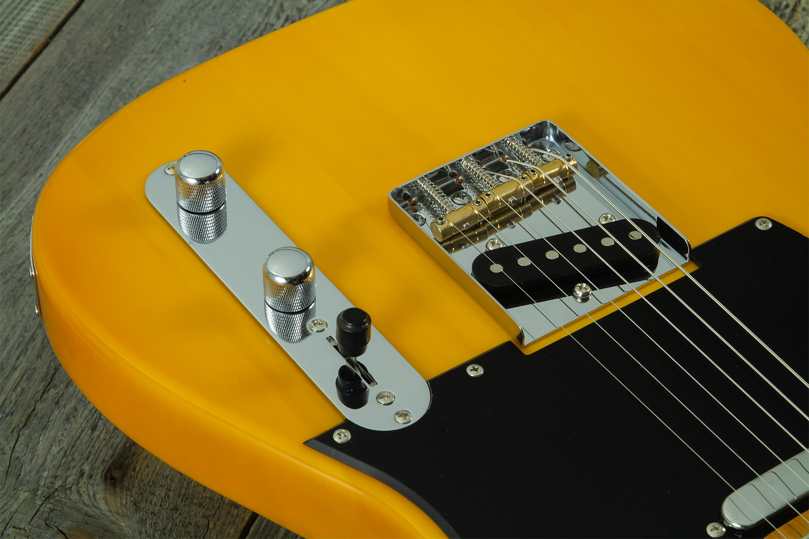 Eastone Tl100r-bts-mn 2s Ht Mn - Butterscotch - Guitare Électrique Forme Tel - Variation 3
