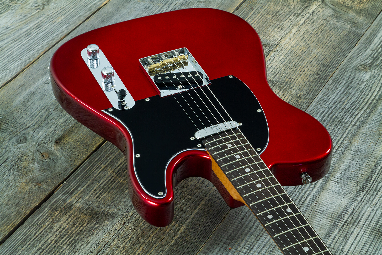 Eastone Tl100r-mr-rw 2s Ht Mn - Metal Red - Guitare Électrique Forme Tel - Variation 2
