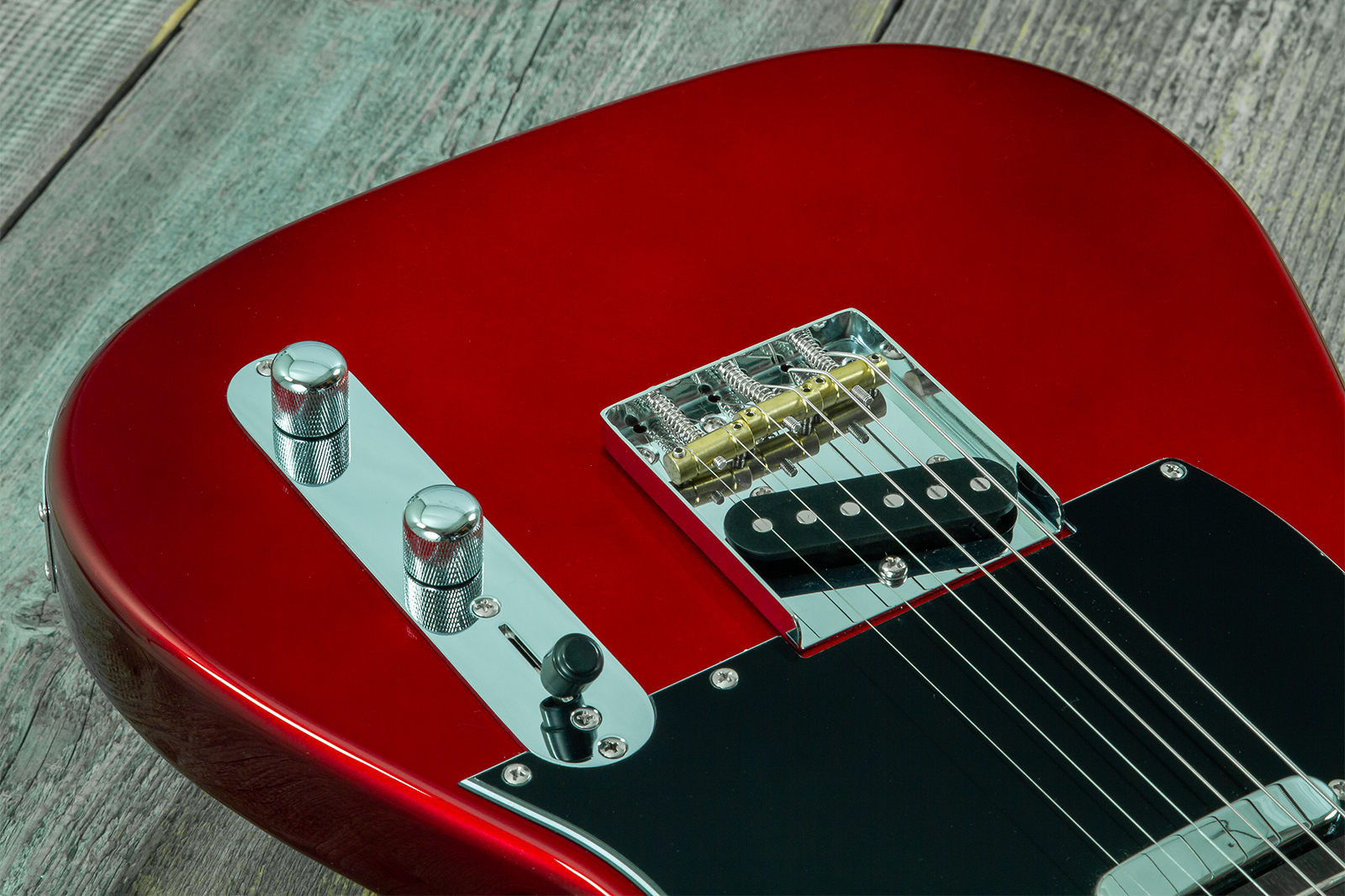 Eastone Tl100r-mr-rw 2s Ht Mn - Metal Red - Guitare Électrique Forme Tel - Variation 3
