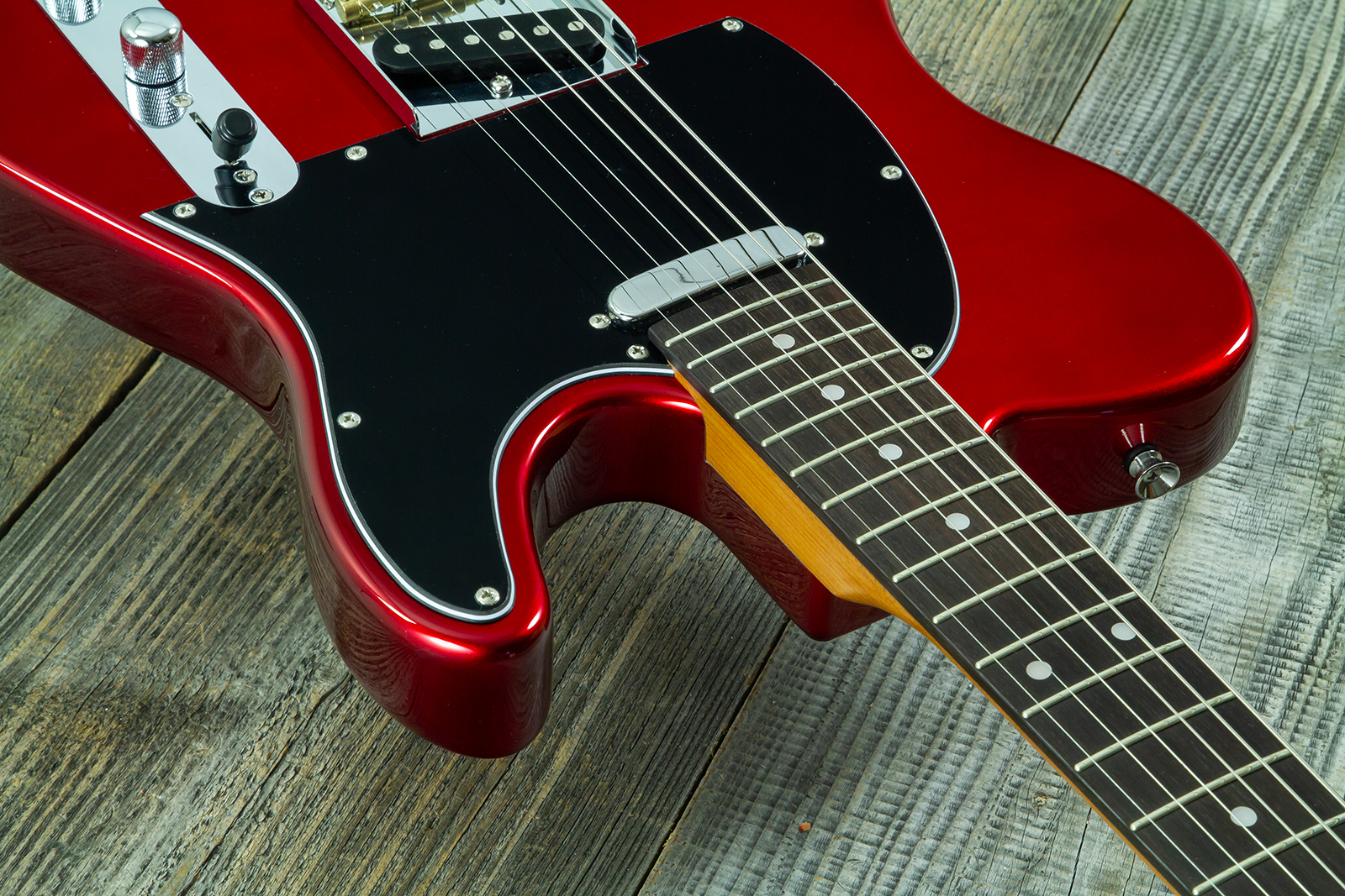 Eastone Tl100r-mr-rw 2s Ht Mn - Metal Red - Guitare Électrique Forme Tel - Variation 4