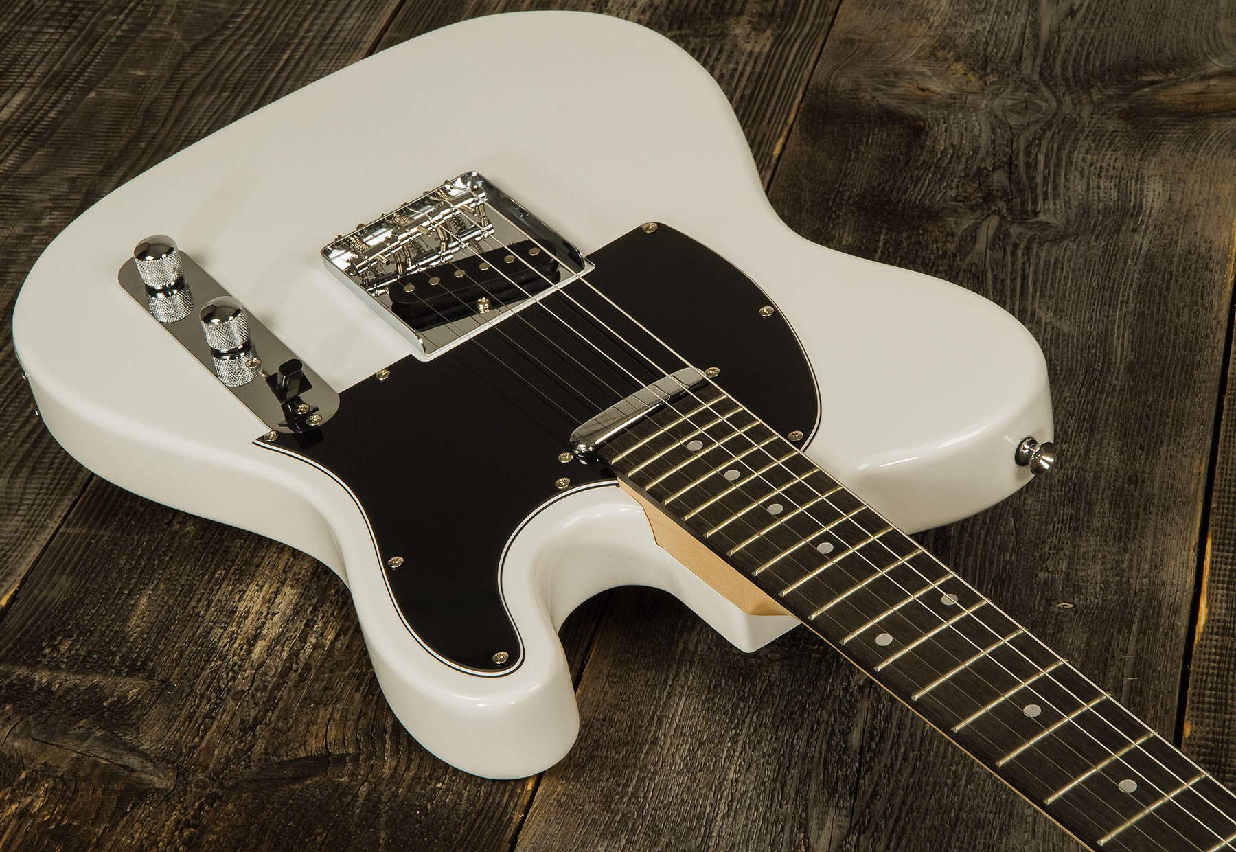 Eastone Tl70 2s Ht Pur - Olympic White - Guitare Électrique Forme Tel - Variation 1