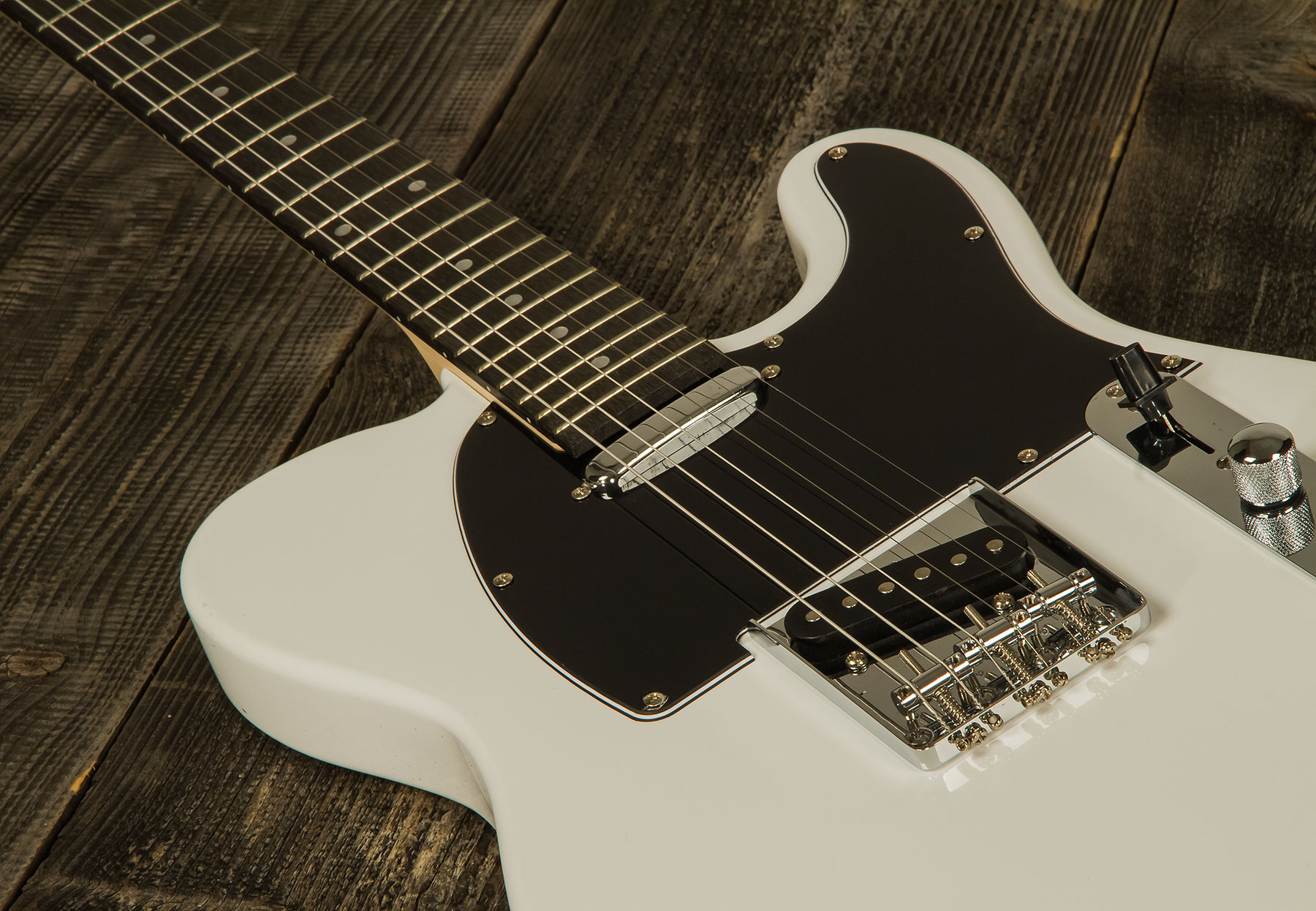 Eastone Tl70 2s Ht Pur - Olympic White - Guitare Électrique Forme Tel - Variation 3