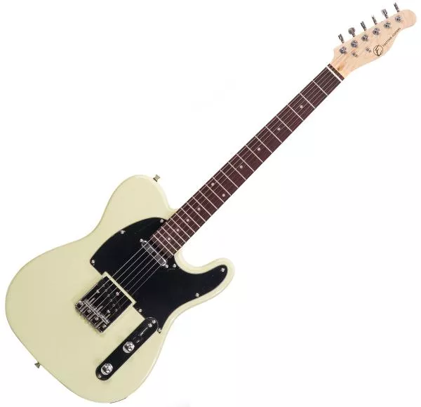 Guitare électrique solid body Eastone TL70 (RW) - Ivory