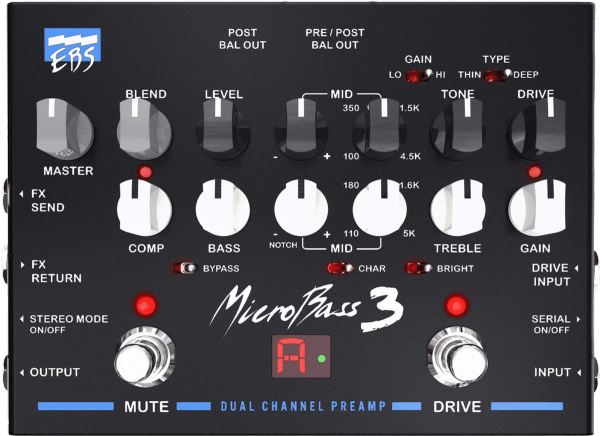 Ebs MICROBASS 3 PREAMP/DI BOX Bass preamp