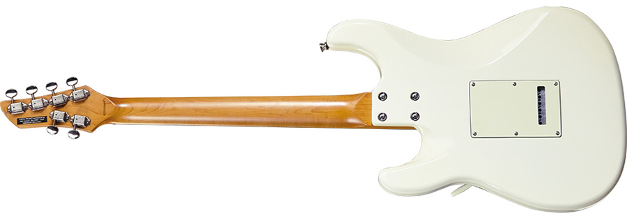 Eko Aire V-nos Original Hss Trem Wpc - Olympic White - Guitare Électrique Forme Str - Variation 1