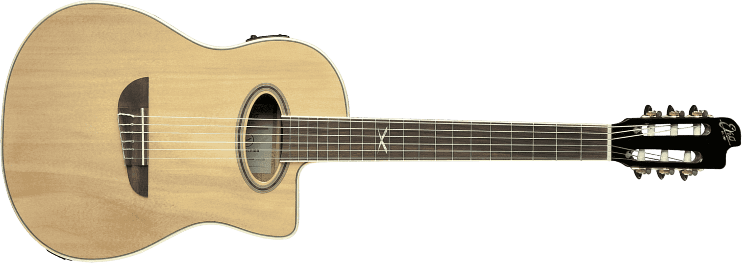 Eko N100cwe Nylon Electro Cutaway - Naturel - Guitare Classique Format 4/4 - Main picture