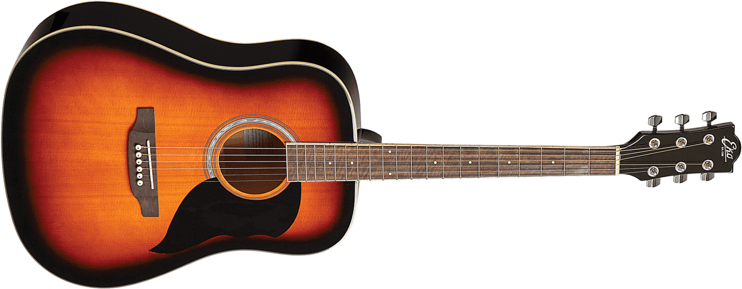 Eko Ranger 6 Dreadnought - Brown Sunburst - Guitare Acoustique - Main picture