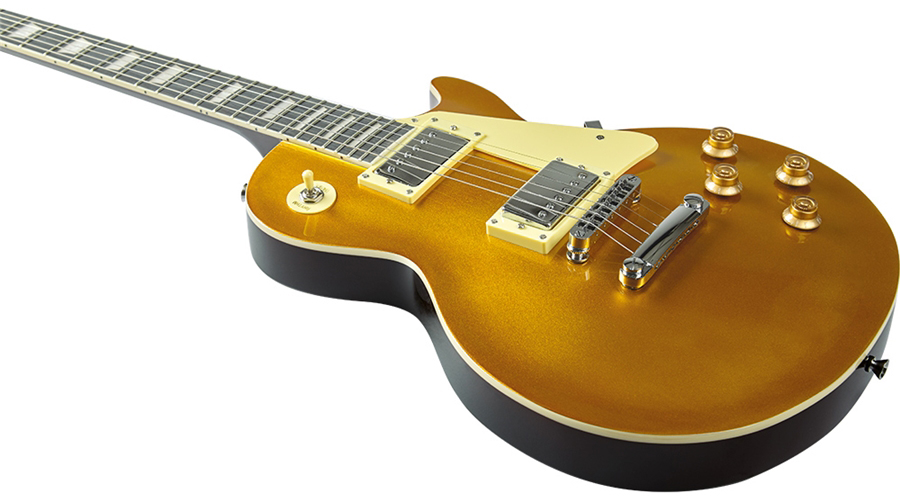 Eko Vl-480 Tribute Starter 2h Ht Wpc - Aged Gold Sparkle - Guitare Électrique Forme Tel - Variation 3