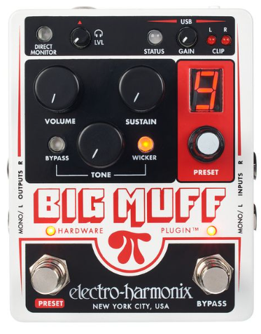Pédale Guitare Argent Pédale Guitare Electro Harmonix Little Big Muff - Distortion Argent True Bypass Effet Fuzz Soyeux