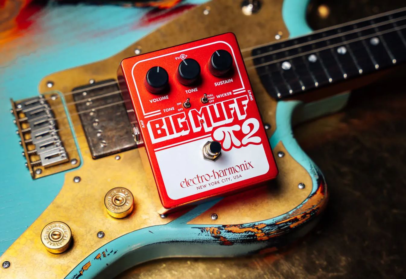 Electro Harmonix Big Muff Pi 2 Tone Wicker - PÉdale Overdrive / Distortion / Fuzz - Variation 3