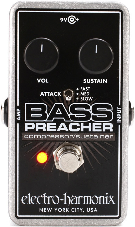 Electro Harmonix Bass Preacher Compressor/sustainer - PÉdale Compression / Sustain / Noise Gate Basse - Main picture