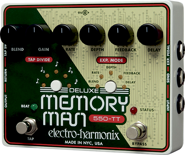 Electro Harmonix Deluxe Memory Man Wtt With Tap Tempo 550 Delay - PÉdale Reverb / Delay / Echo - Main picture