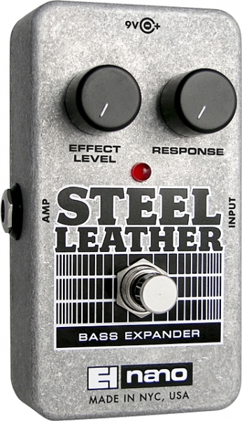 Electro Harmonix Steel Leather Nano Attack Expender For Bass Guitar - PÉdale Overdrive / Distortion / Fuzz - Main picture