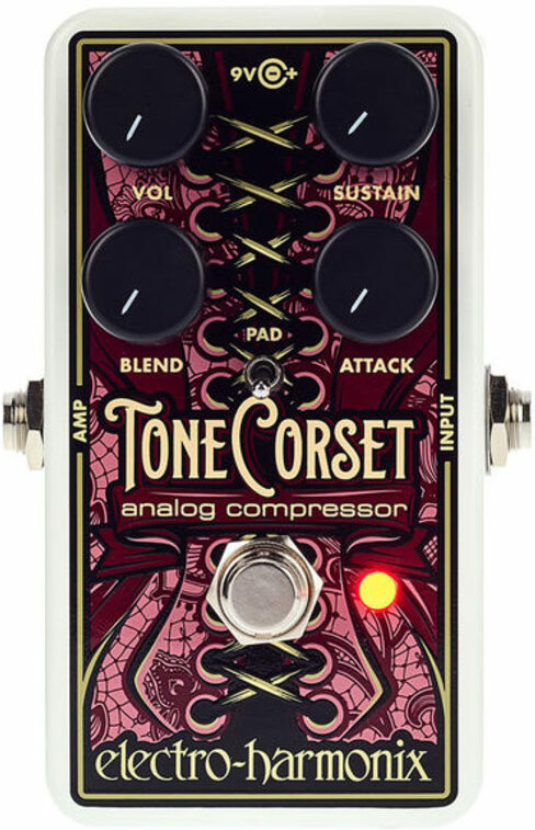 Electro Harmonix Tone Corset Analog Compressor - PÉdale Compression / Sustain / Noise Gate Basse - Main picture