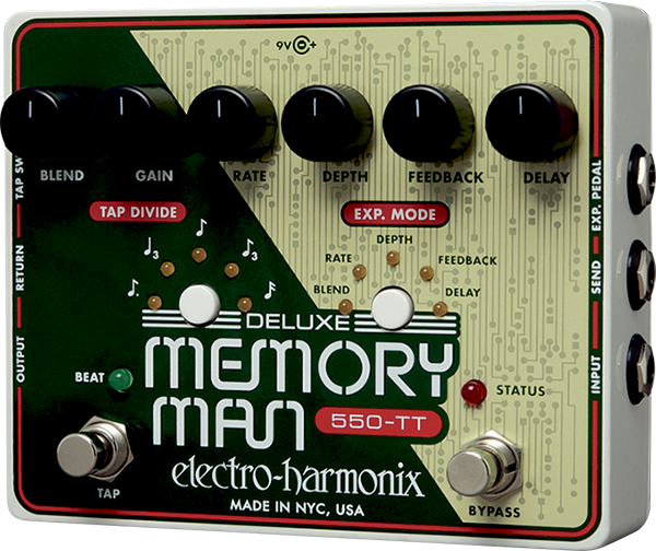 Electro harmonix Deluxe Memory Man 550TT Reverb, delay  echo effect pedal