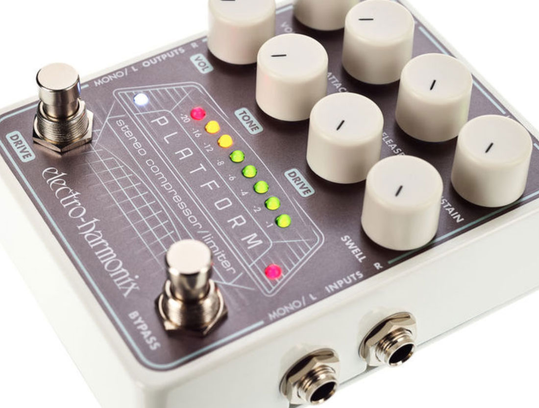Electro Harmonix Platform Stereo Compressor/limiter Overdrive - PÉdale Compression / Sustain / Noise Gate Basse - Variation 1