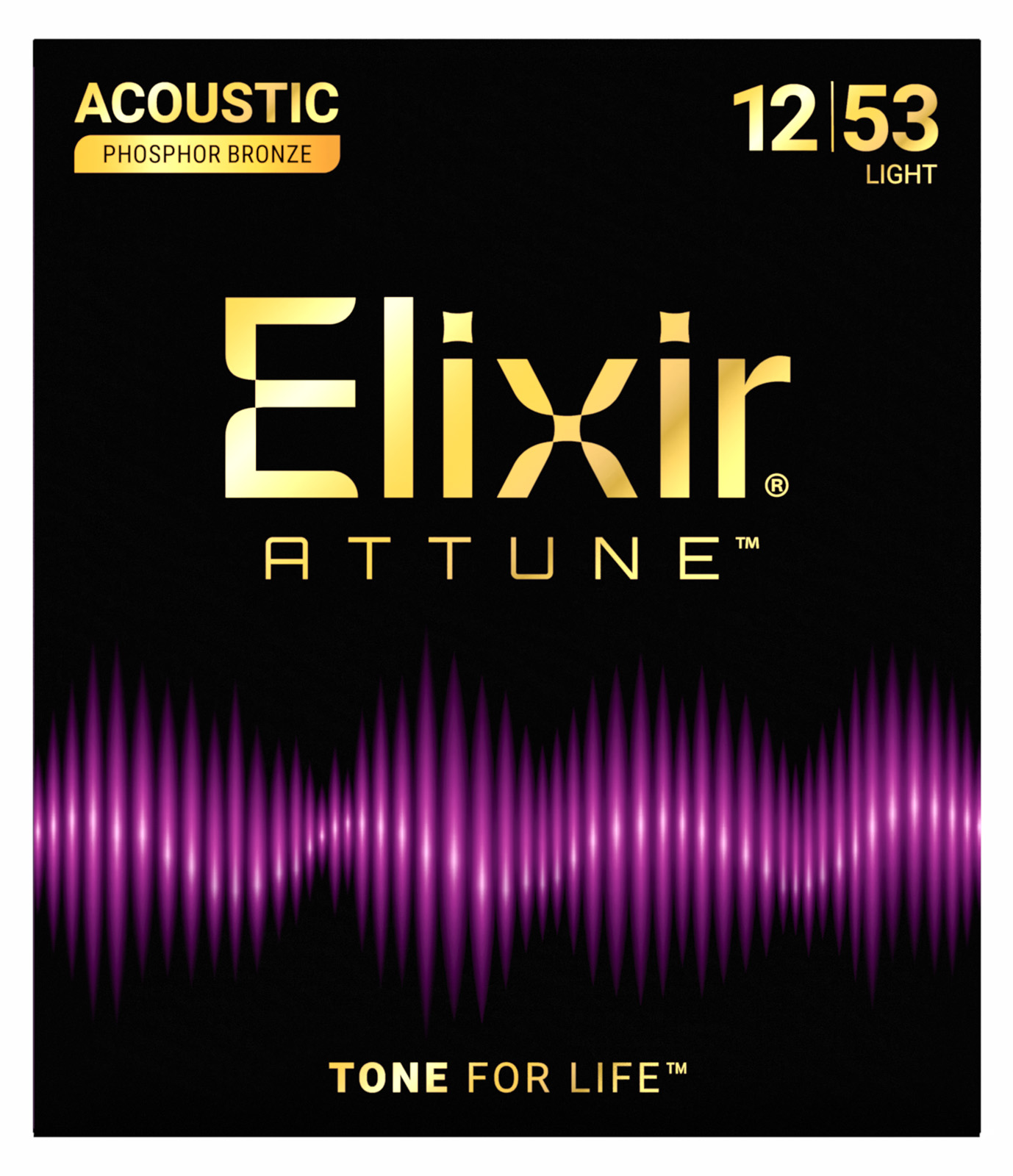 Elixir Jeu De 6 Cordes 21052 Attune Phos.bronze. L 12-53 - Cordes Guitare Acoustique - Variation 1