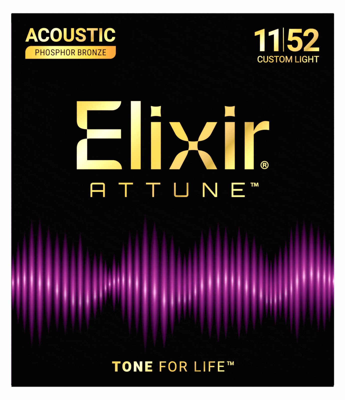 Elixir 21027 Attune Phos.bronze. Cl 11-52 - Cordes Guitare Acoustique - Variation 1