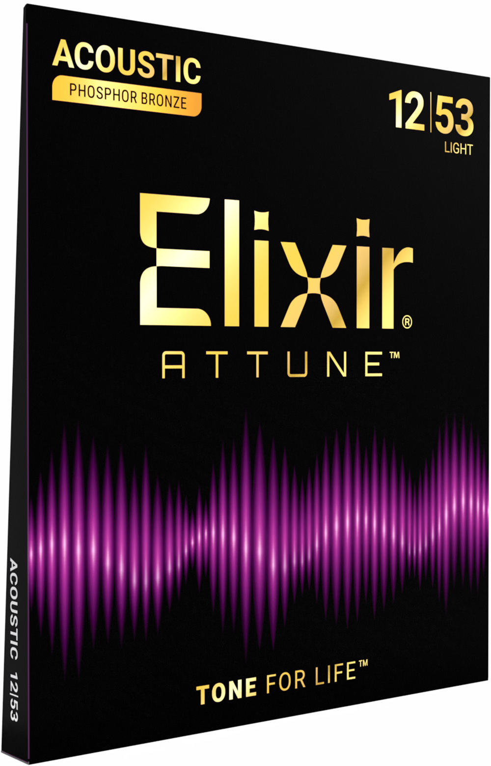 Elixir Jeu De 6 Cordes 21052 Attune Phos.bronze. L 12-53 - Cordes Guitare Acoustique - Main picture
